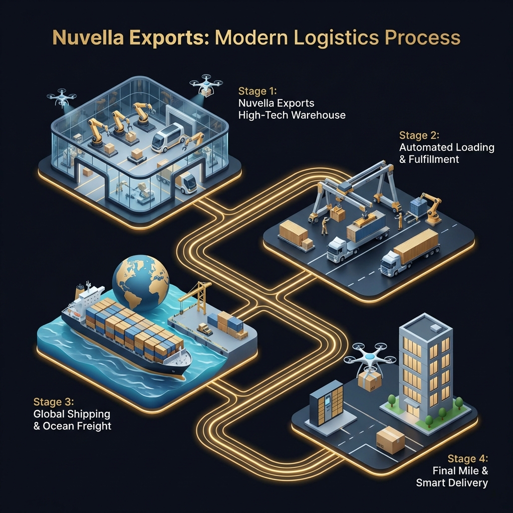 Logistics Process Infographic